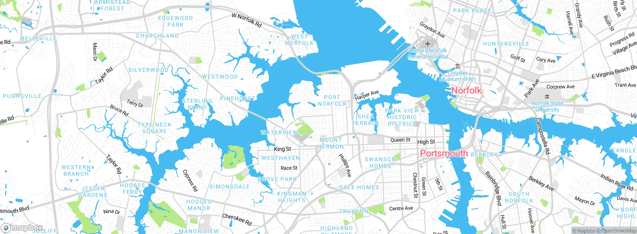 Map showing approximate location