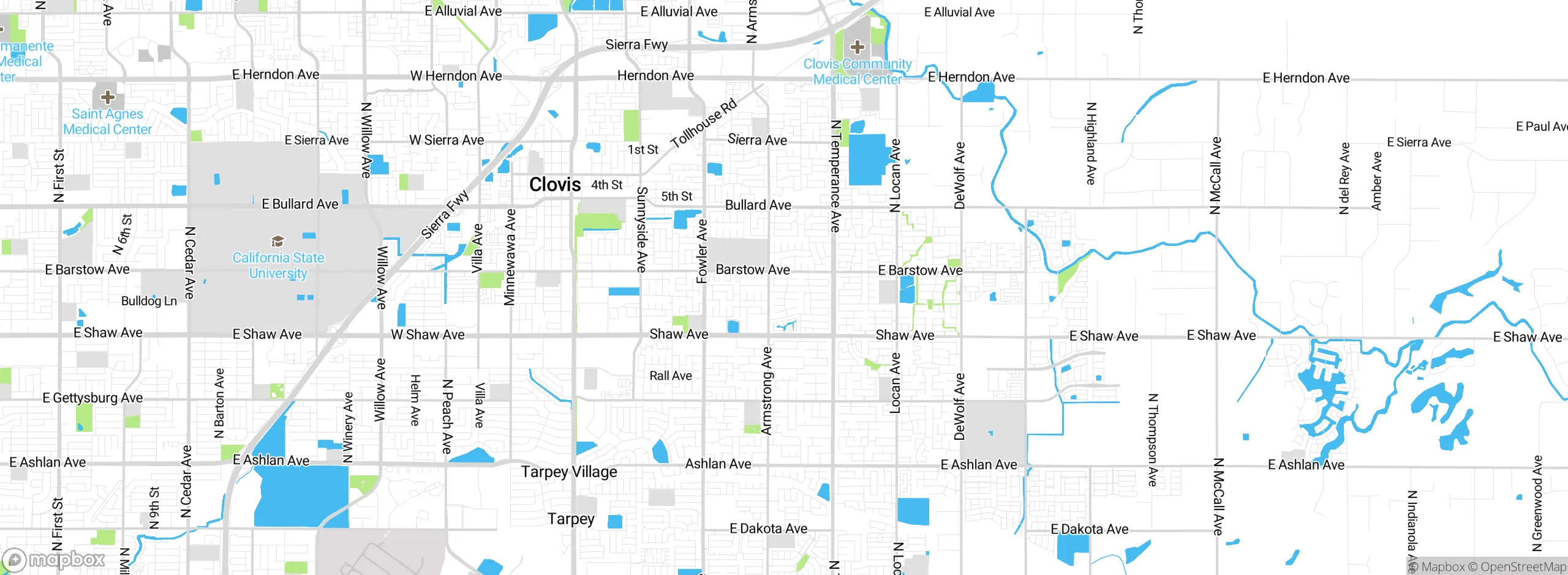 Map showing approximate location