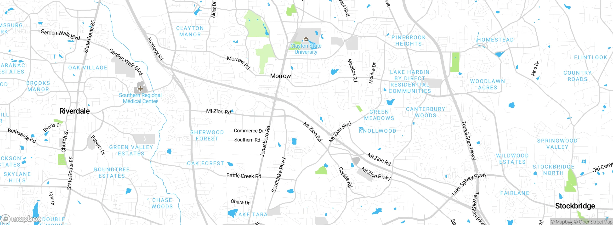 Map showing approximate location