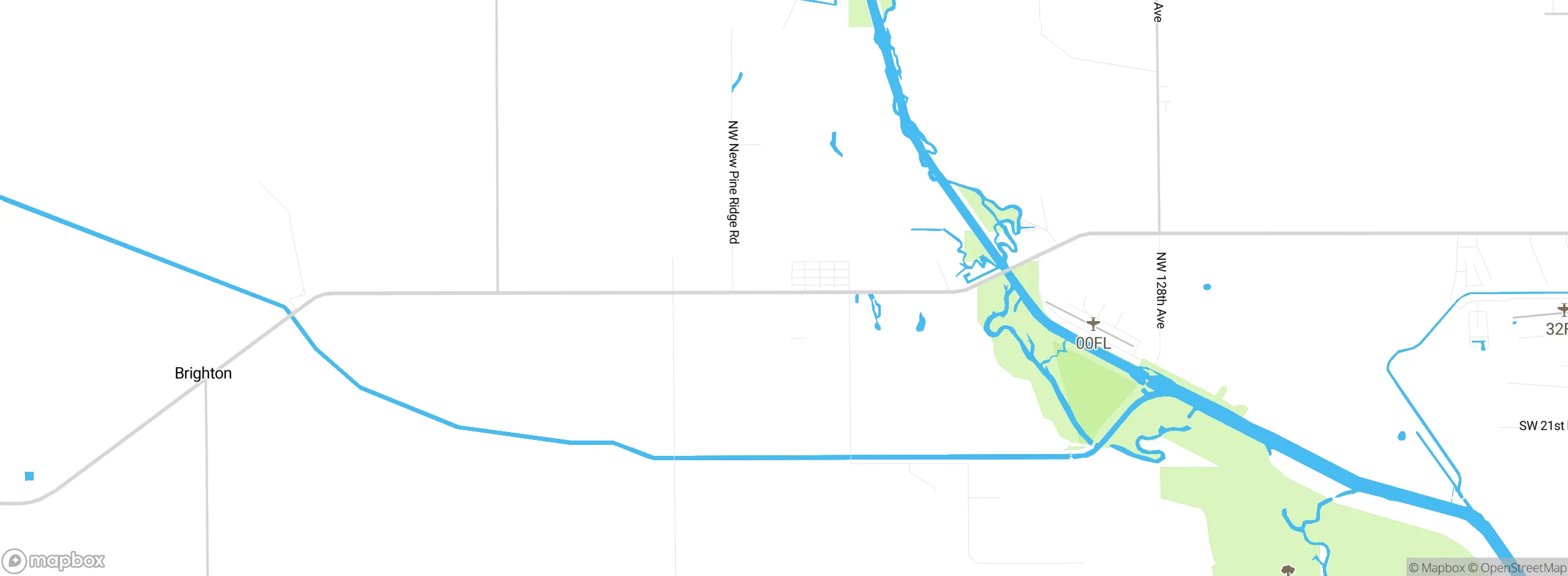 Map showing approximate location