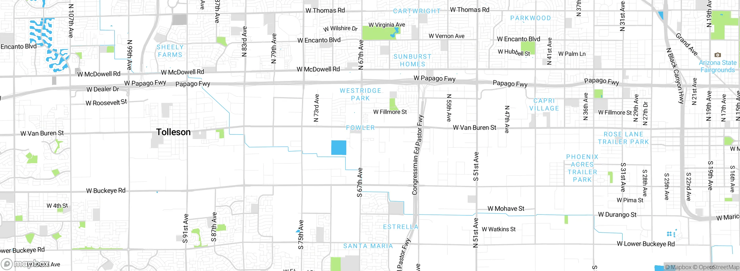 Map showing approximate location