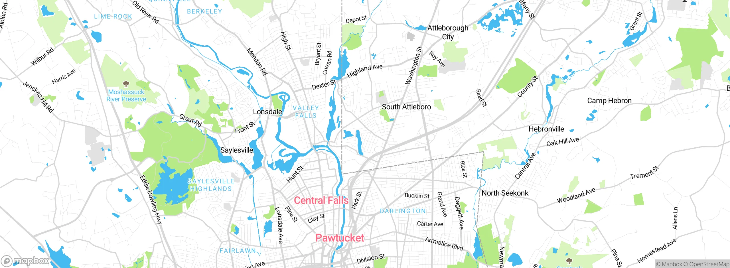 Map showing approximate location