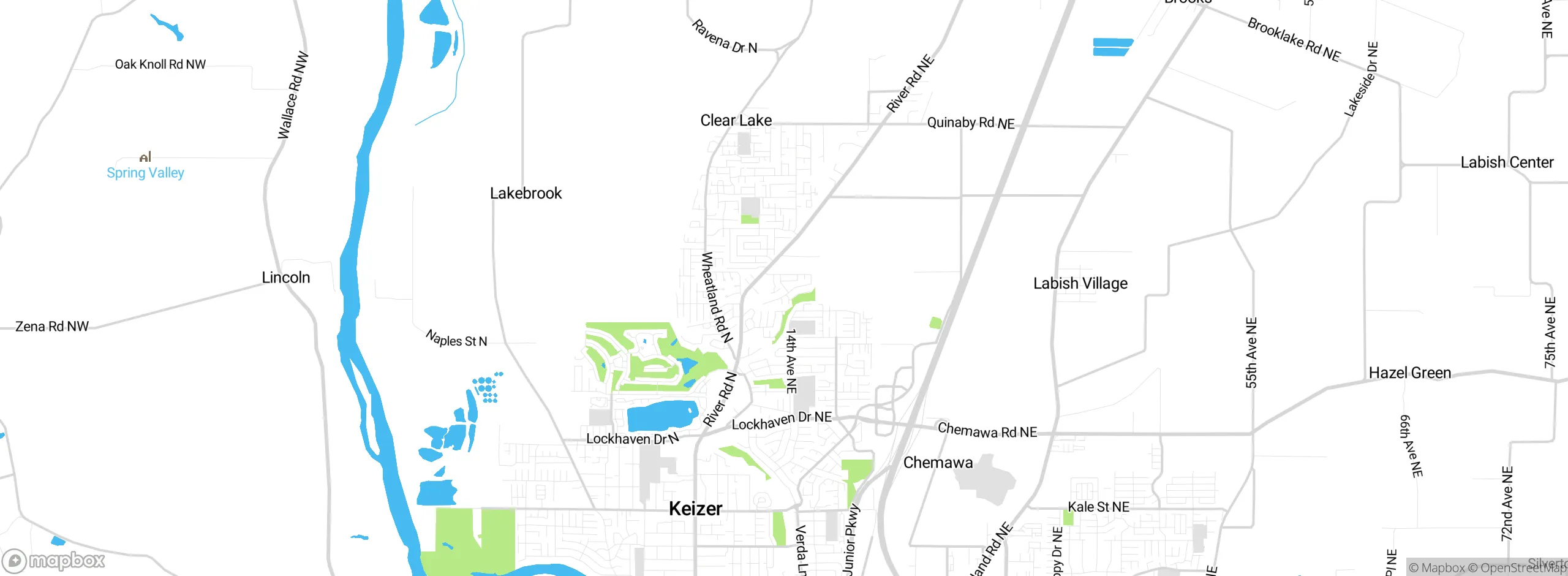 Map showing approximate location