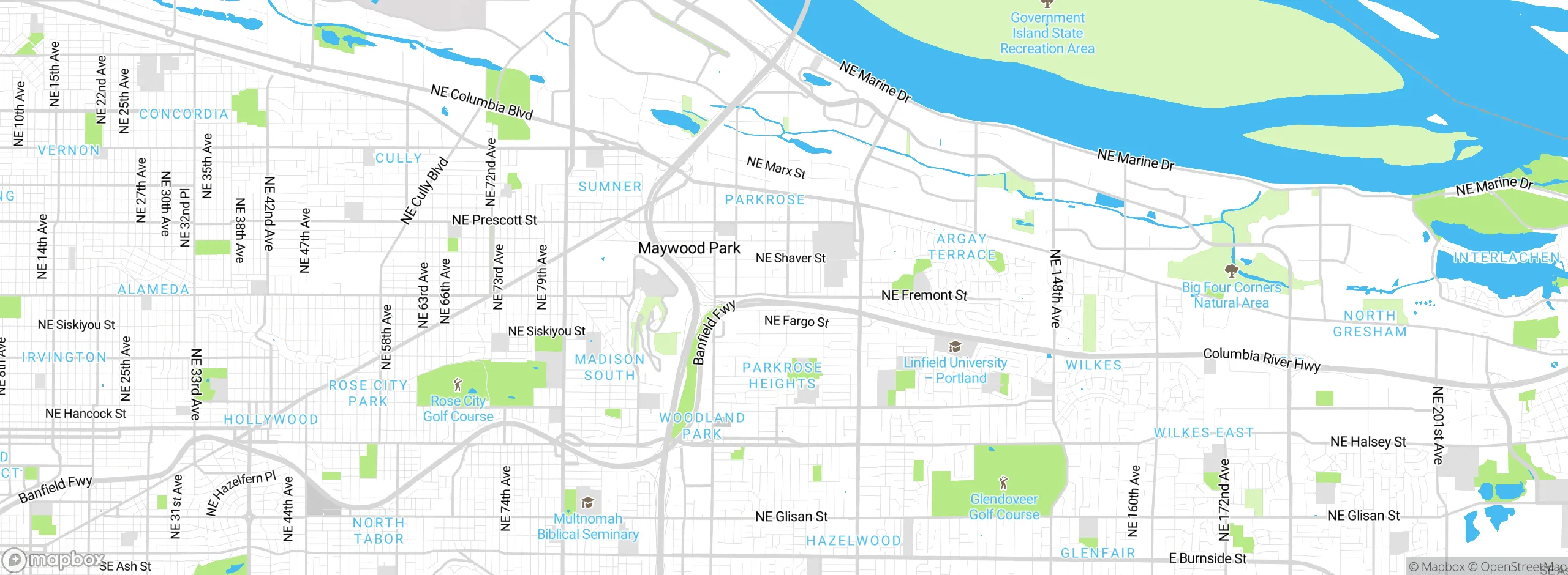 Map showing approximate location