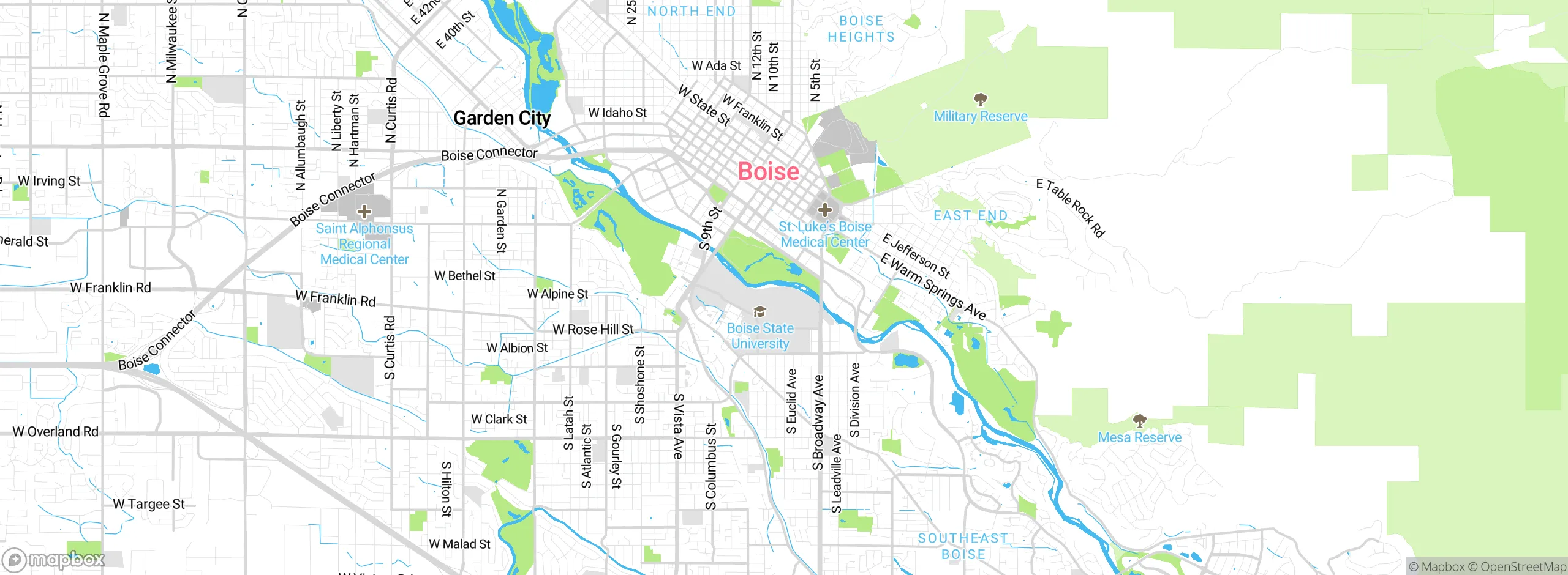 Map showing approximate location
