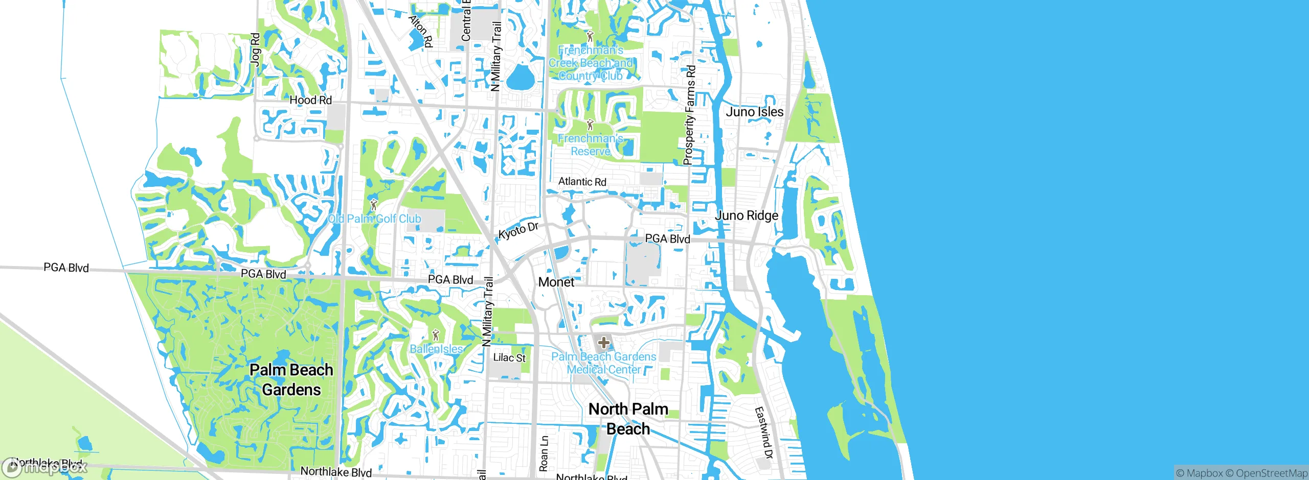 Map showing approximate location