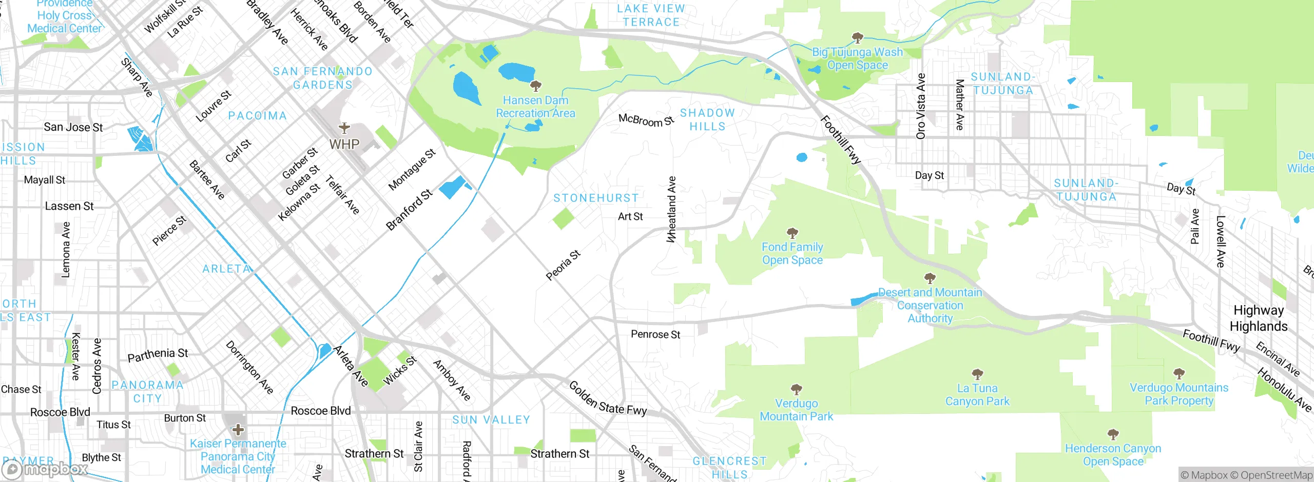 Map showing approximate location