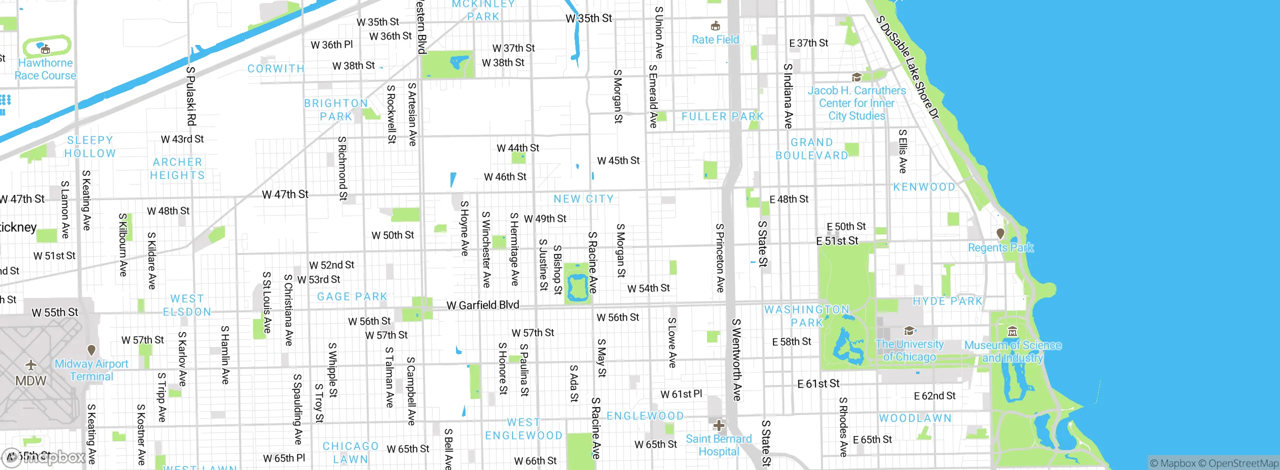 Map showing approximate location