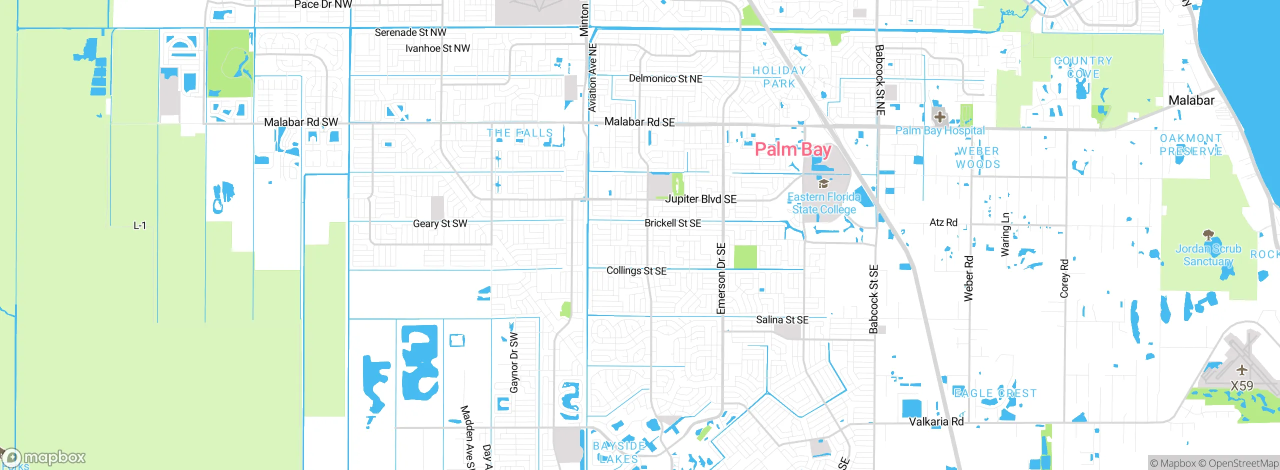 Map showing approximate location