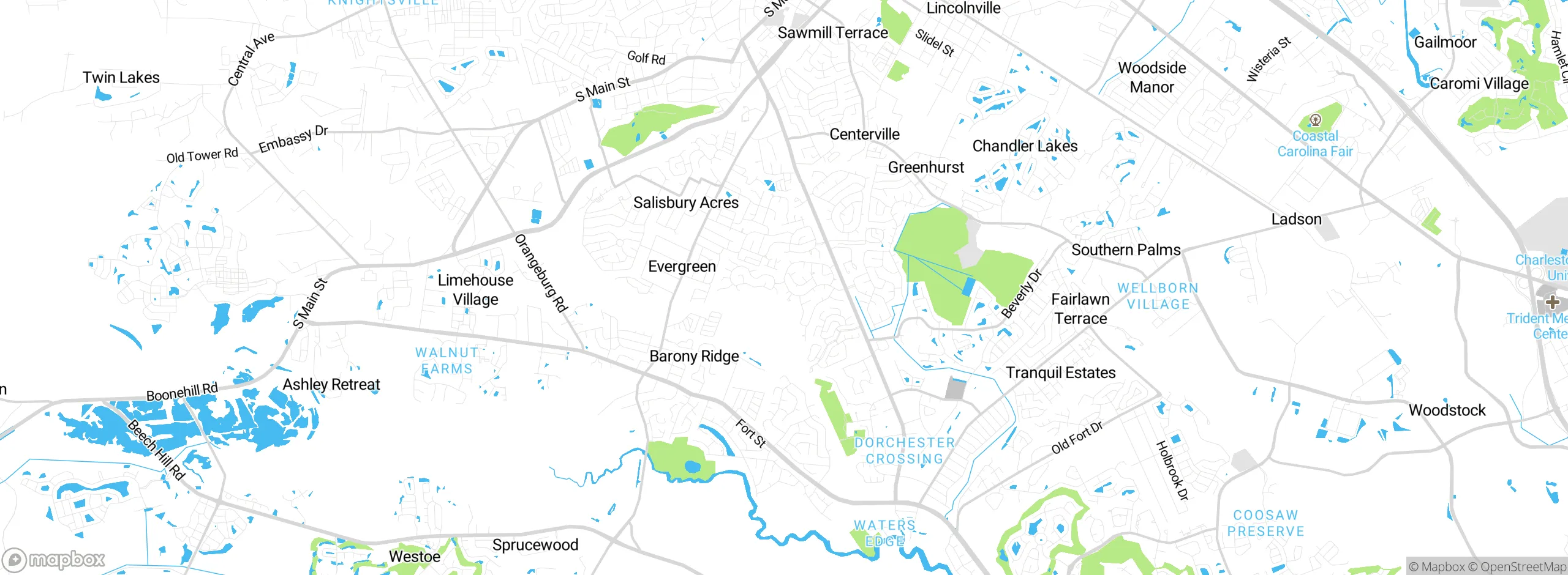 Map showing approximate location