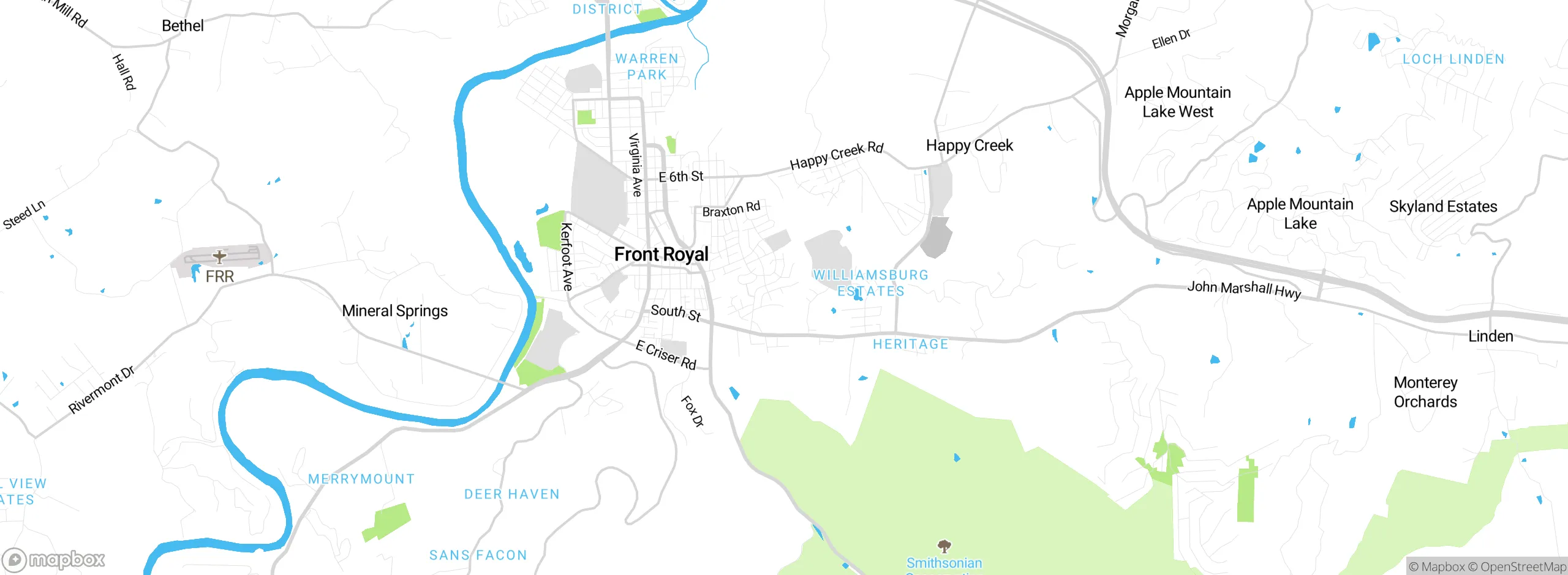 Map showing approximate location
