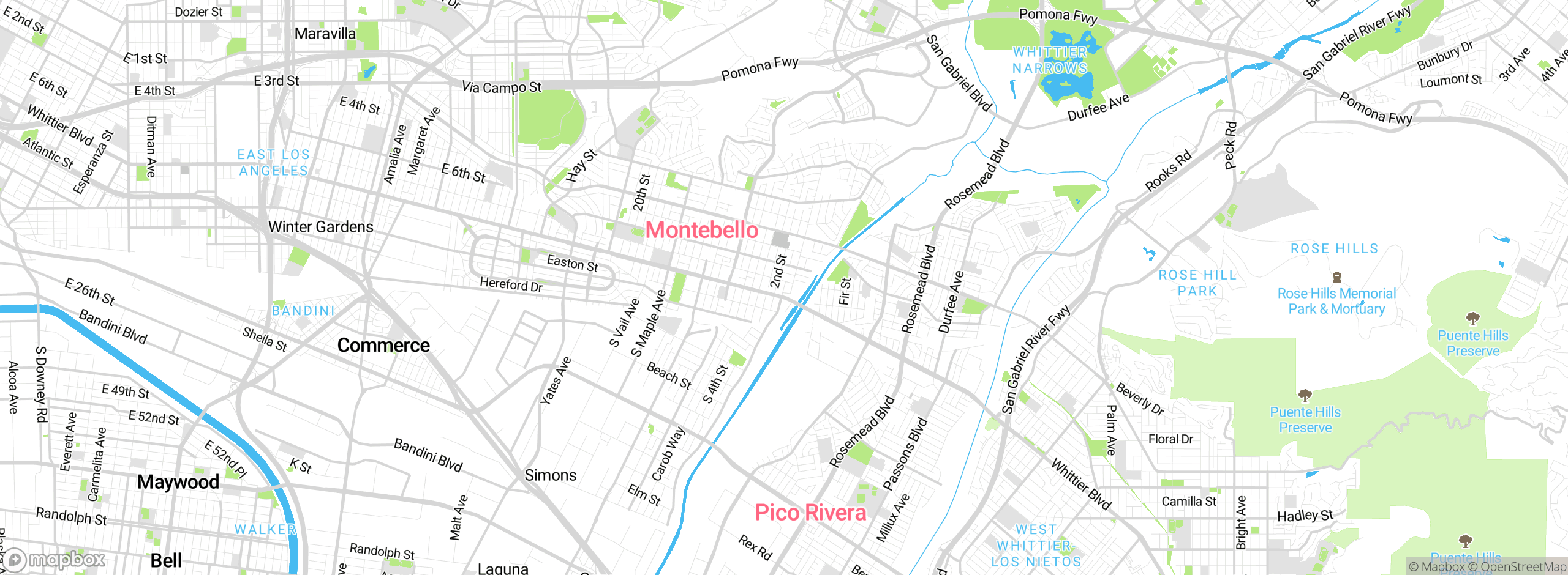 Map showing approximate location