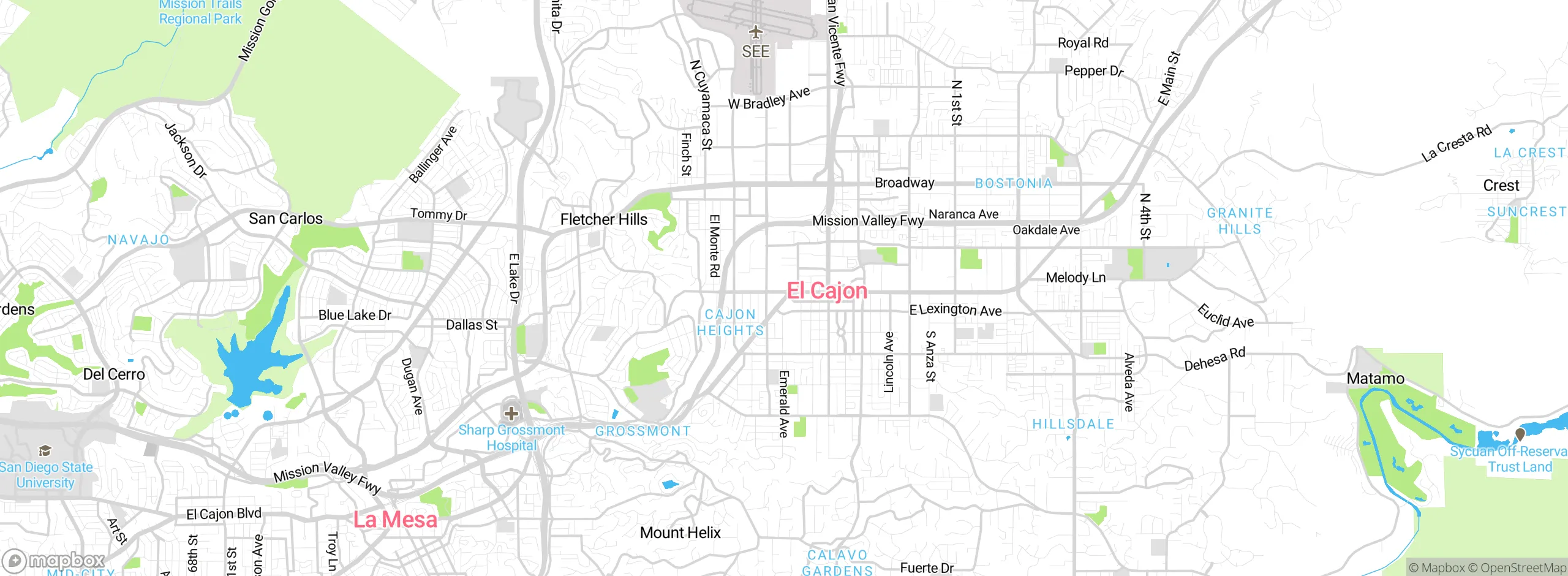 Map showing approximate location