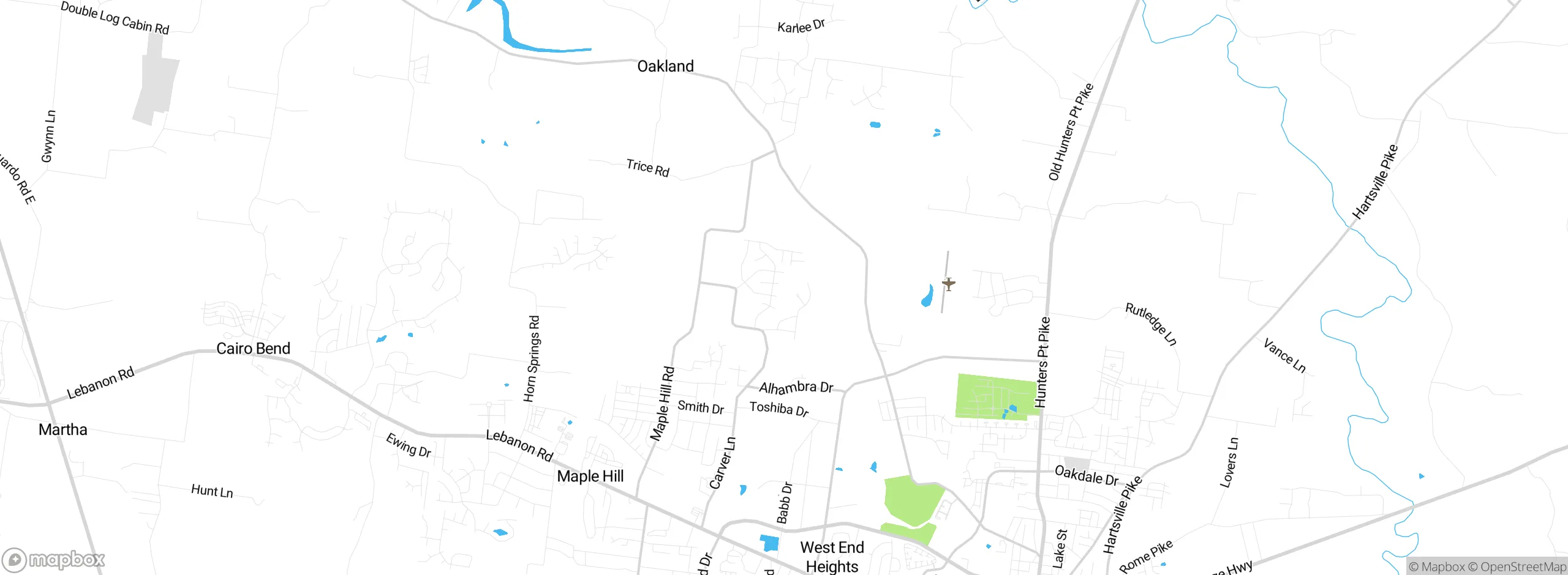 Map showing approximate location