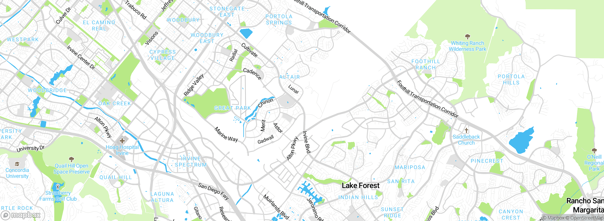 Map showing approximate location