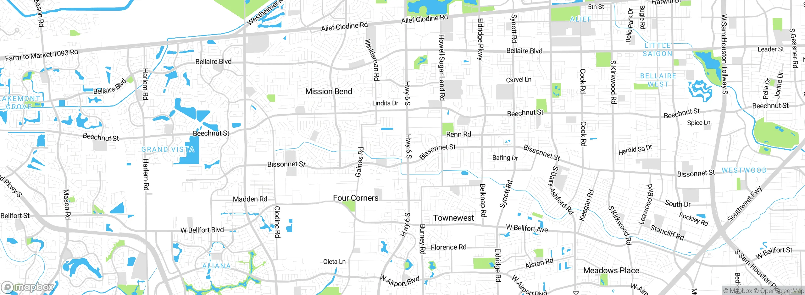 Map showing approximate location