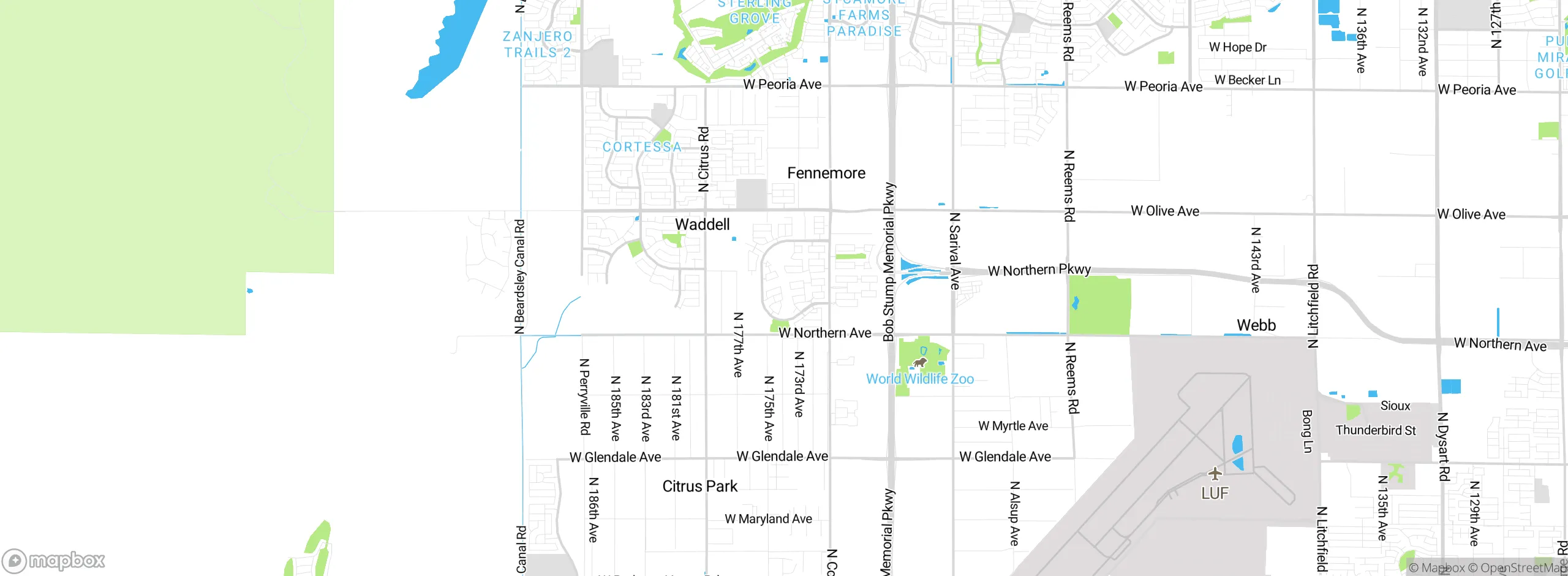 Map showing approximate location