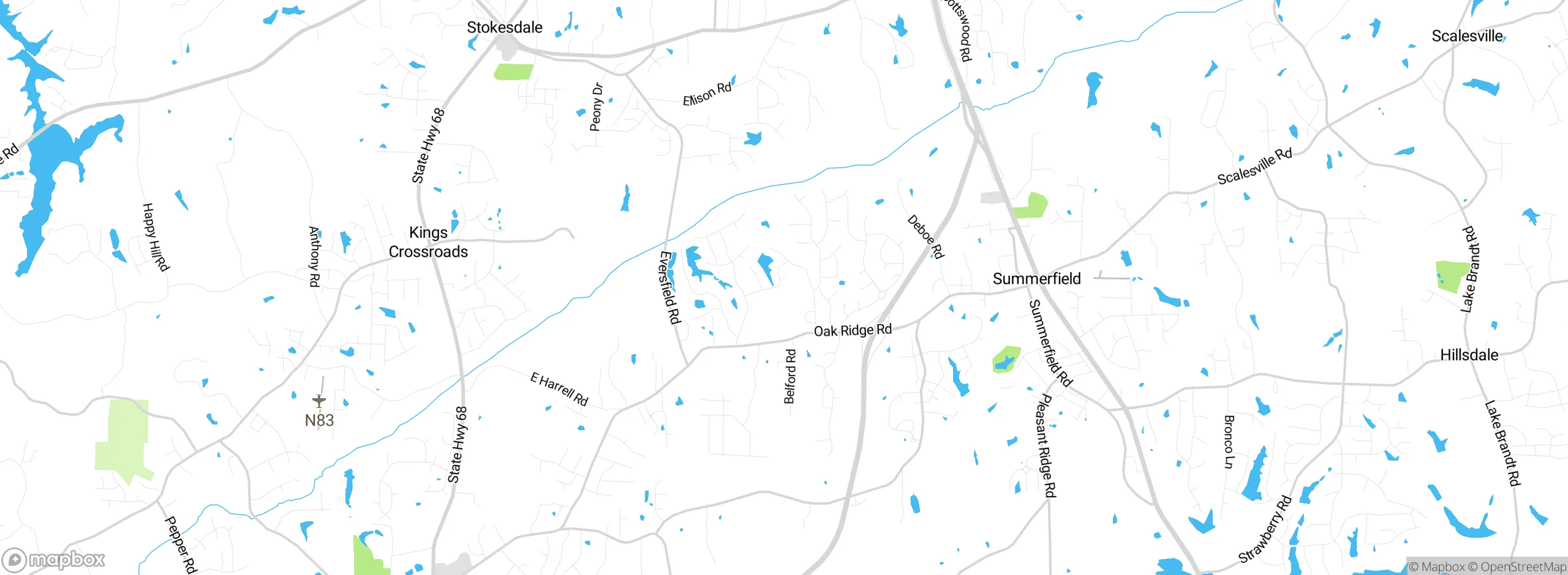 Map showing approximate location