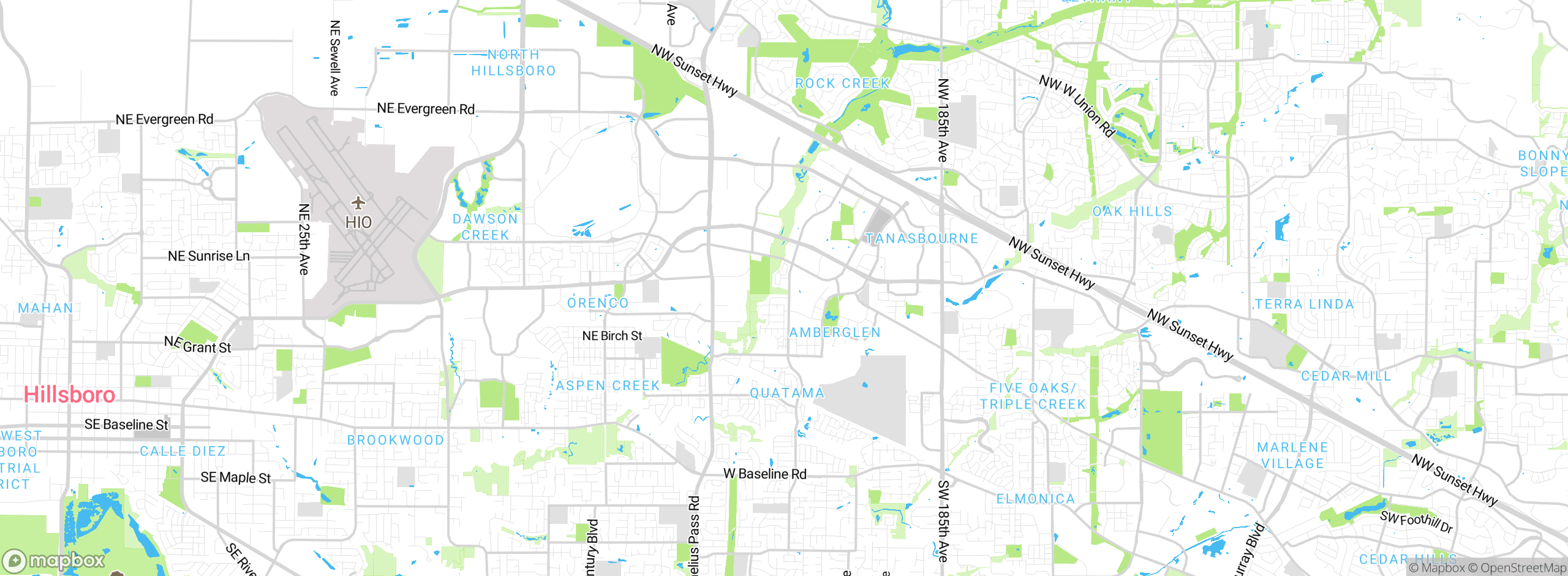 Map showing approximate location