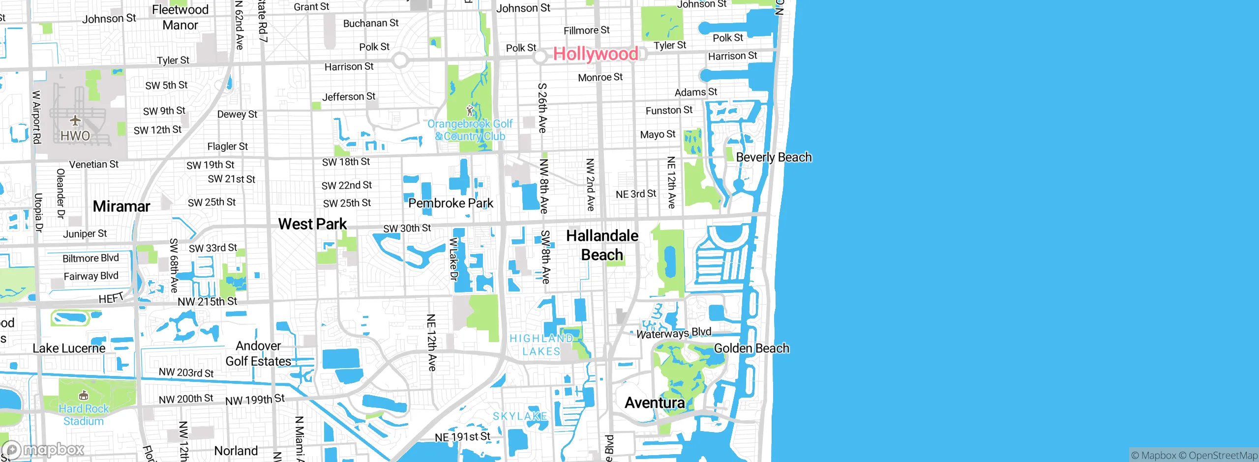 Map showing approximate location