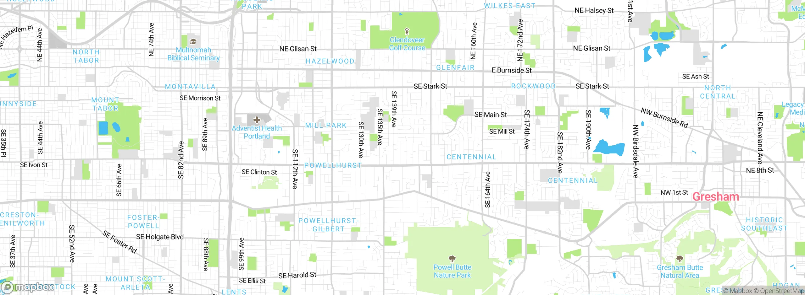 Map showing approximate location