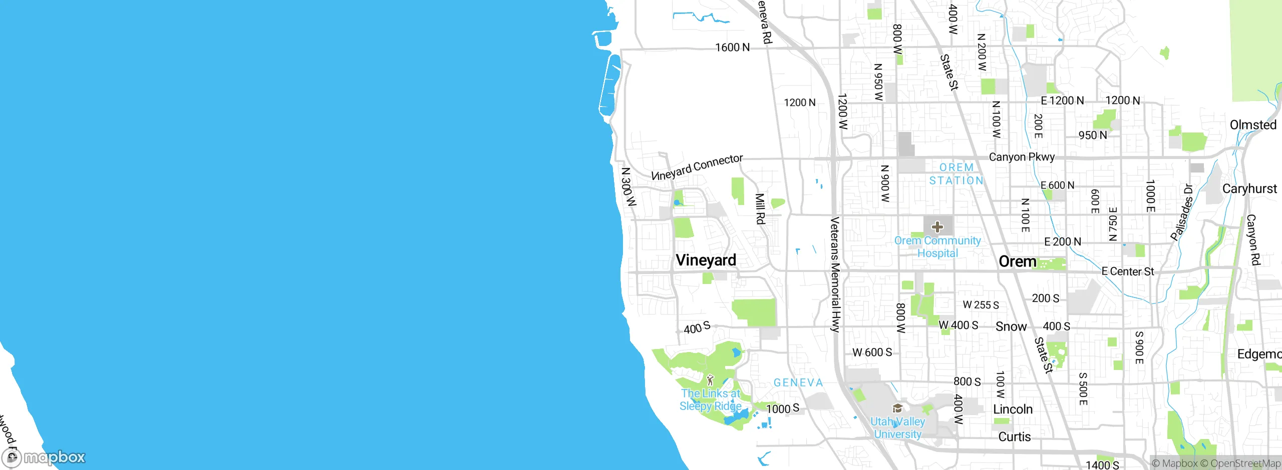 Map showing approximate location