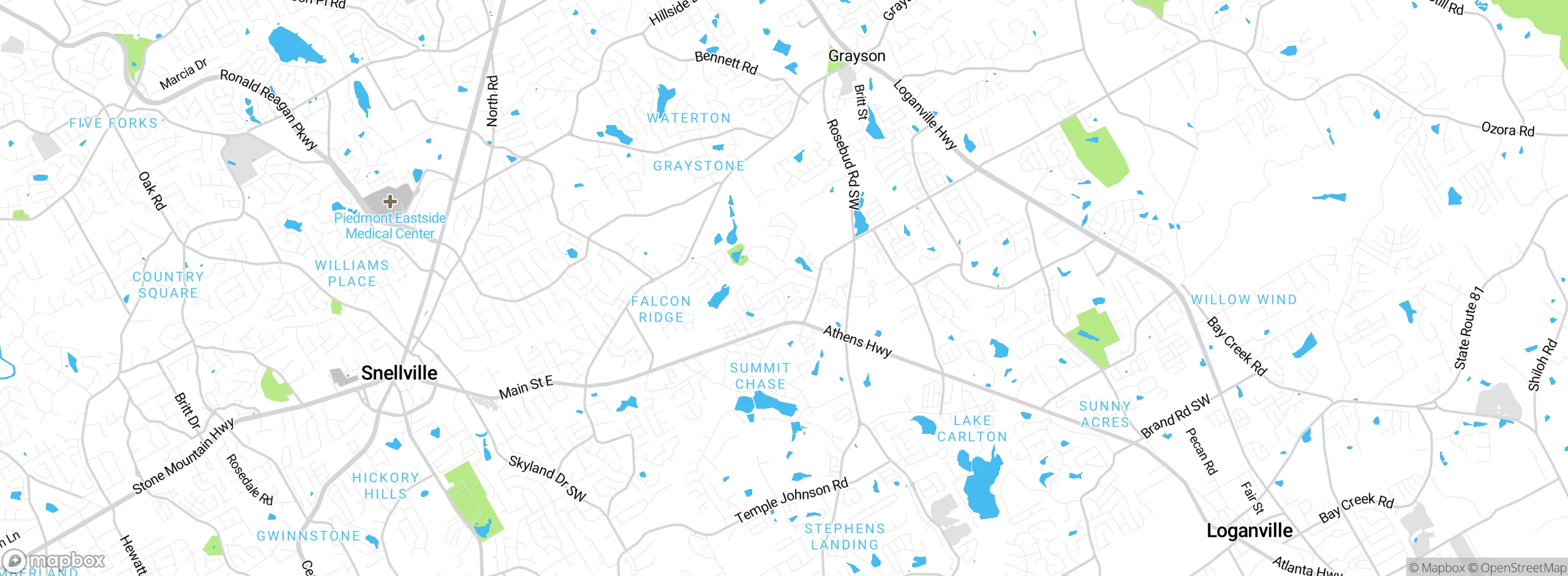Map showing approximate location