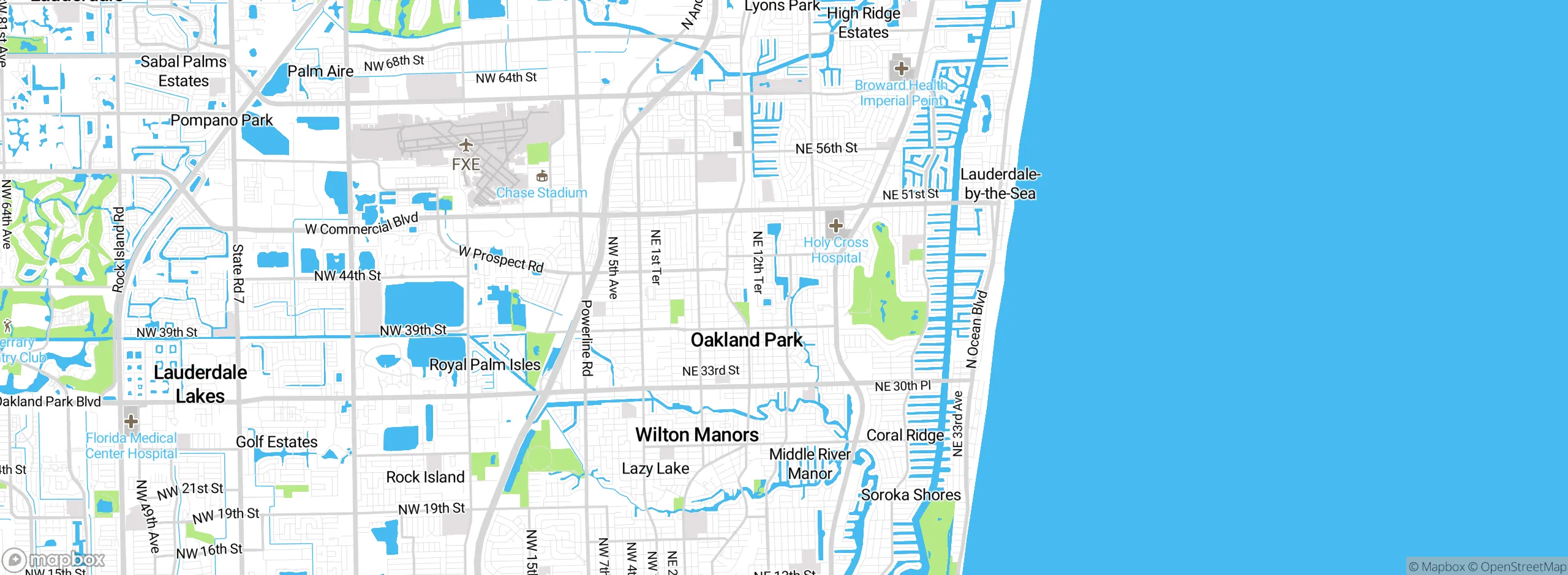 Map showing approximate location