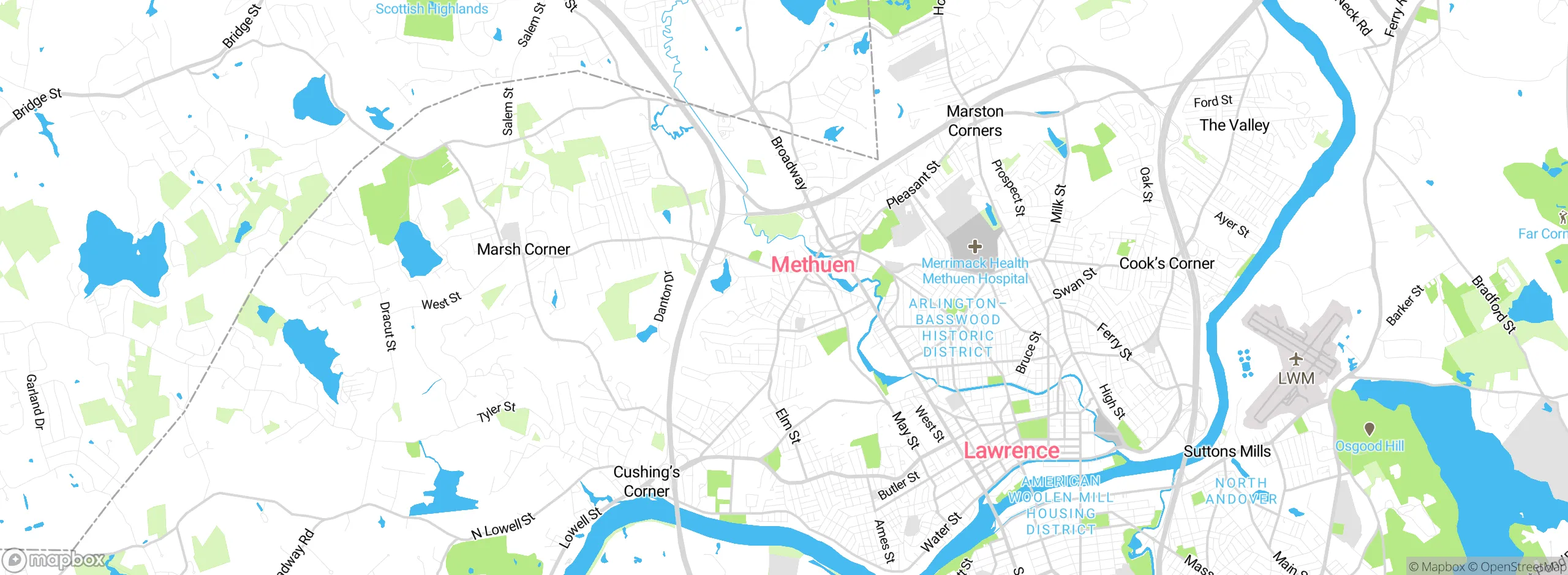 Map showing approximate location