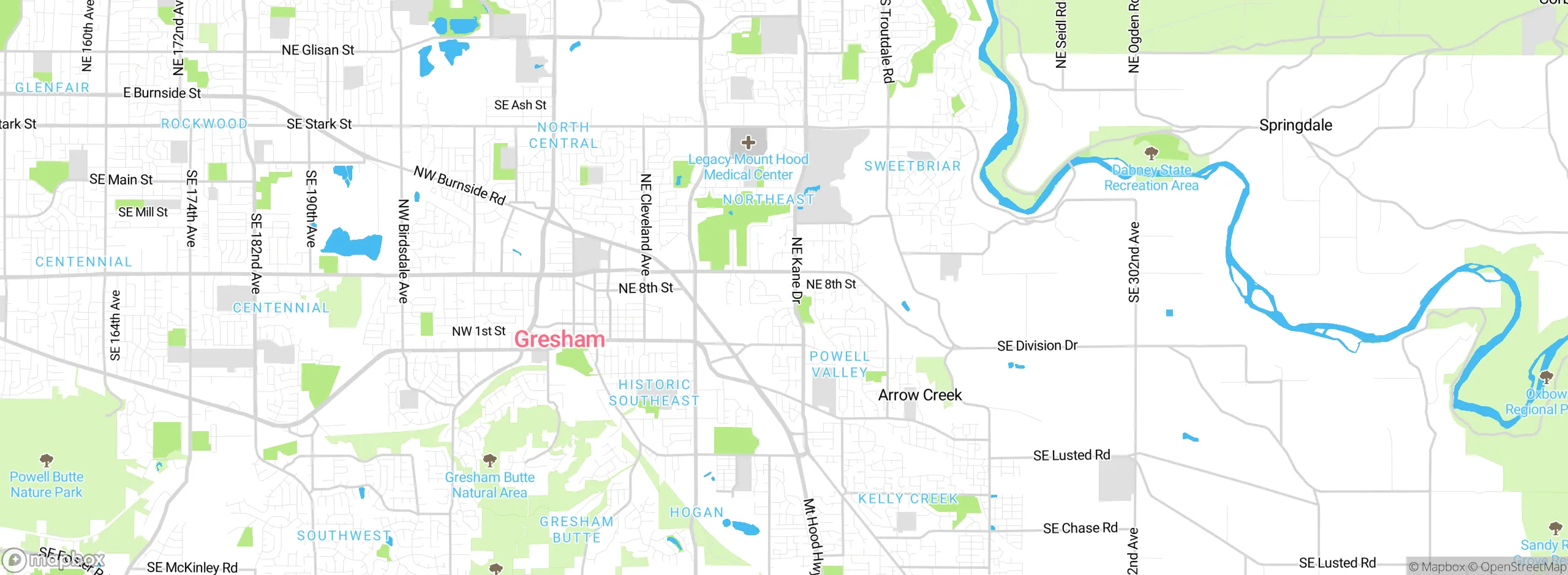 Map showing approximate location
