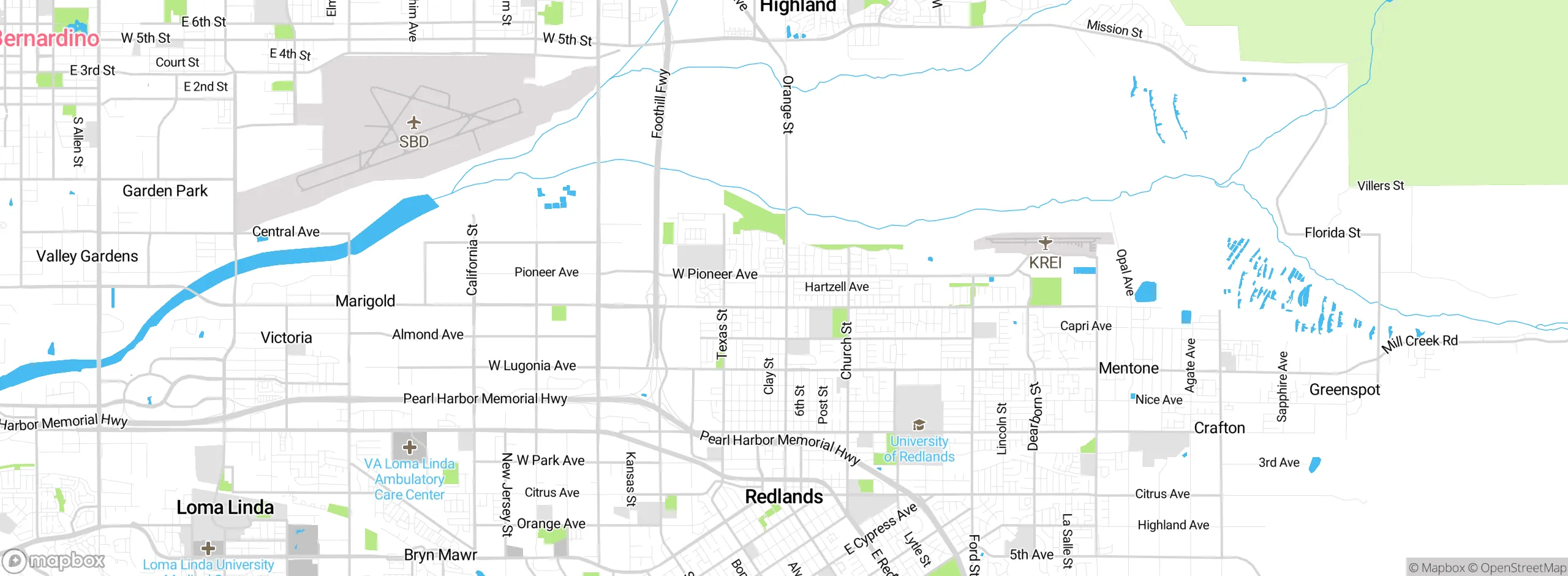 Map showing approximate location