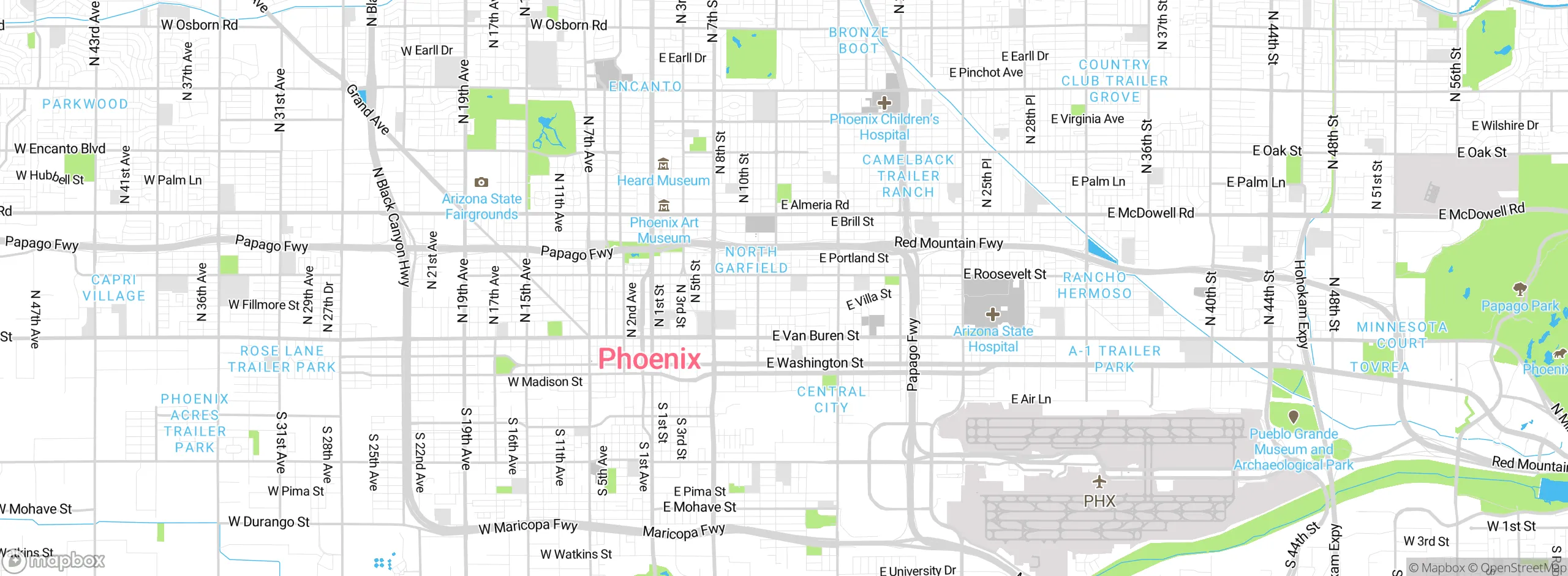 Map showing approximate location