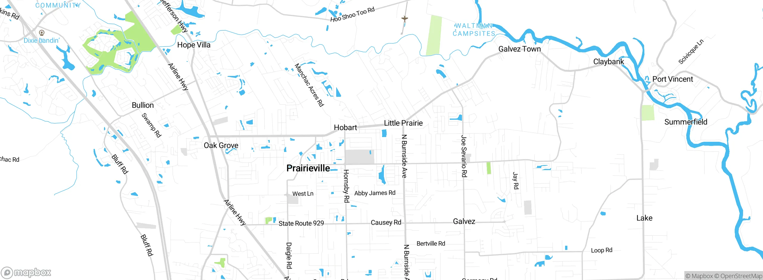 Map showing approximate location