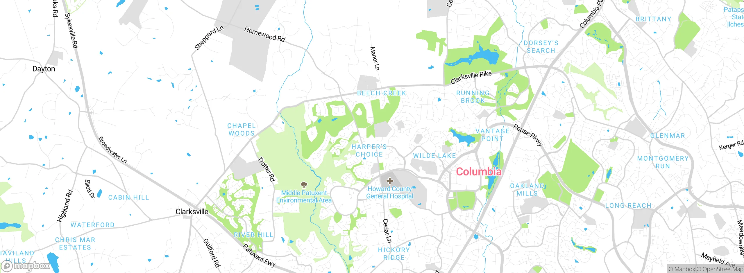 Map showing approximate location