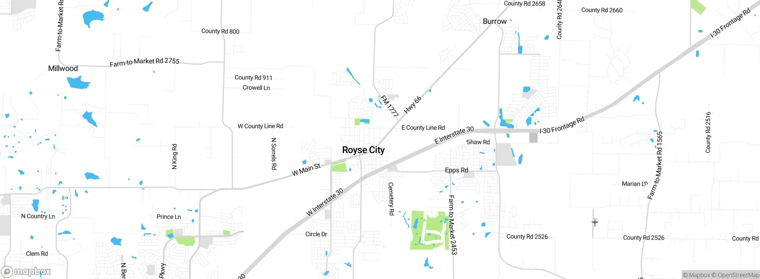 Map showing approximate location
