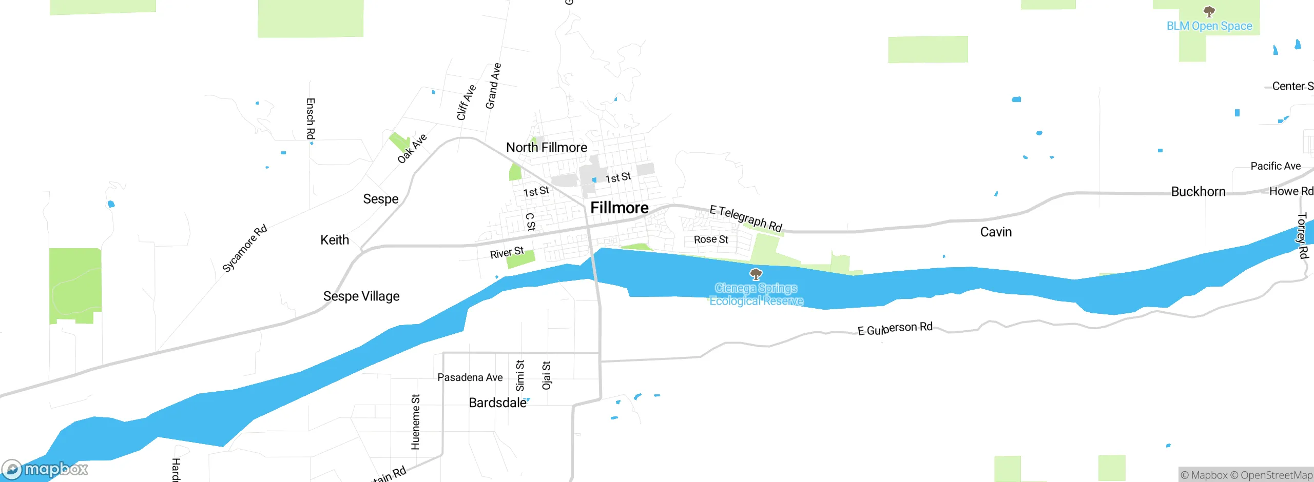 Map showing approximate location