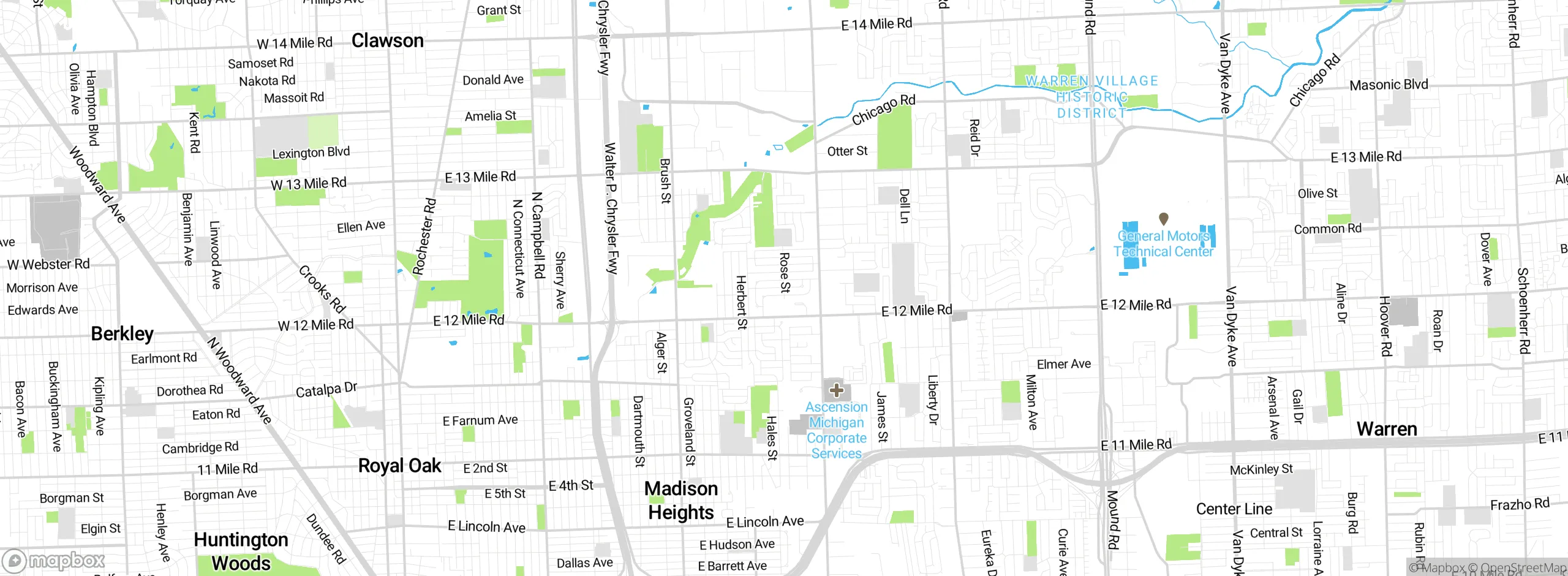 Map showing approximate location