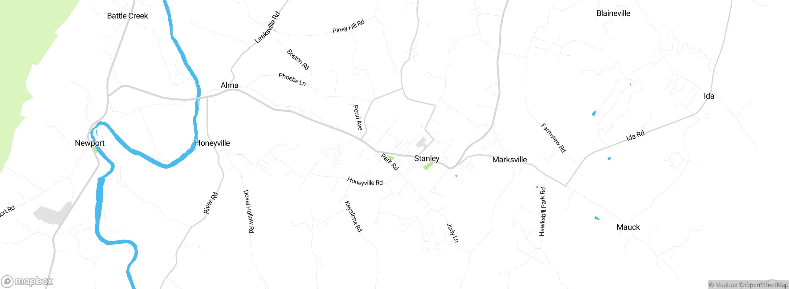 Map showing approximate location