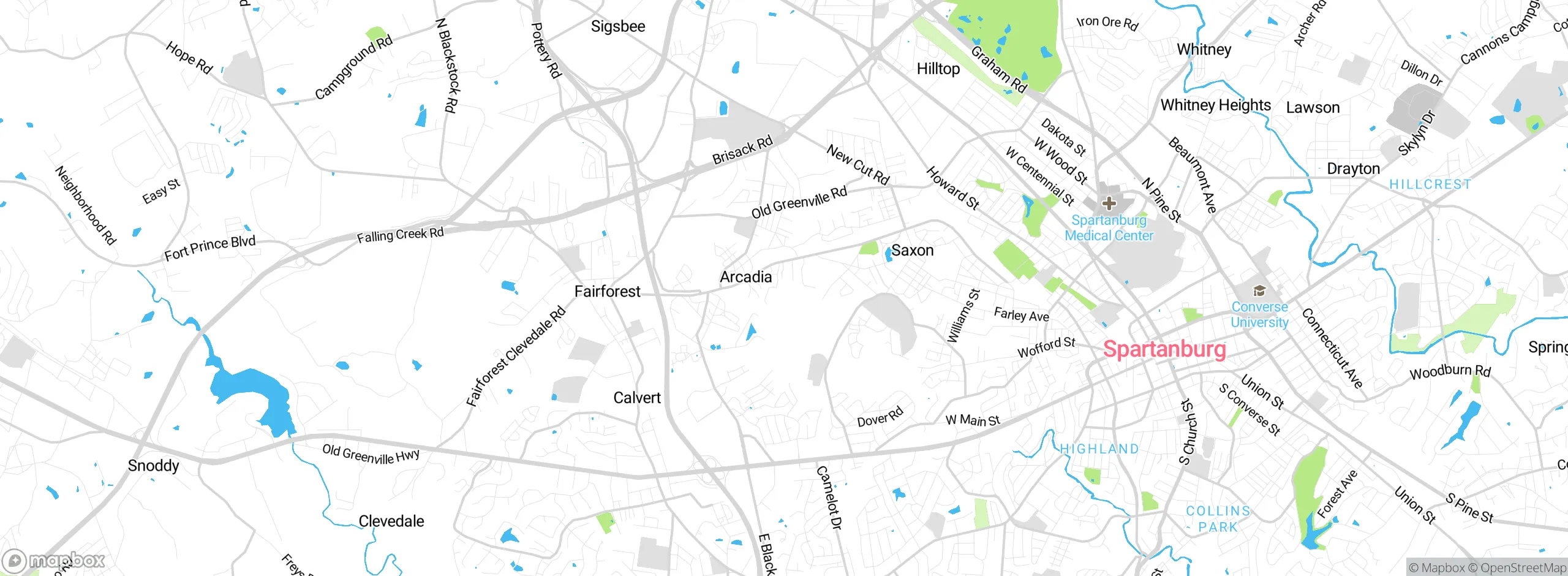 Map showing approximate location