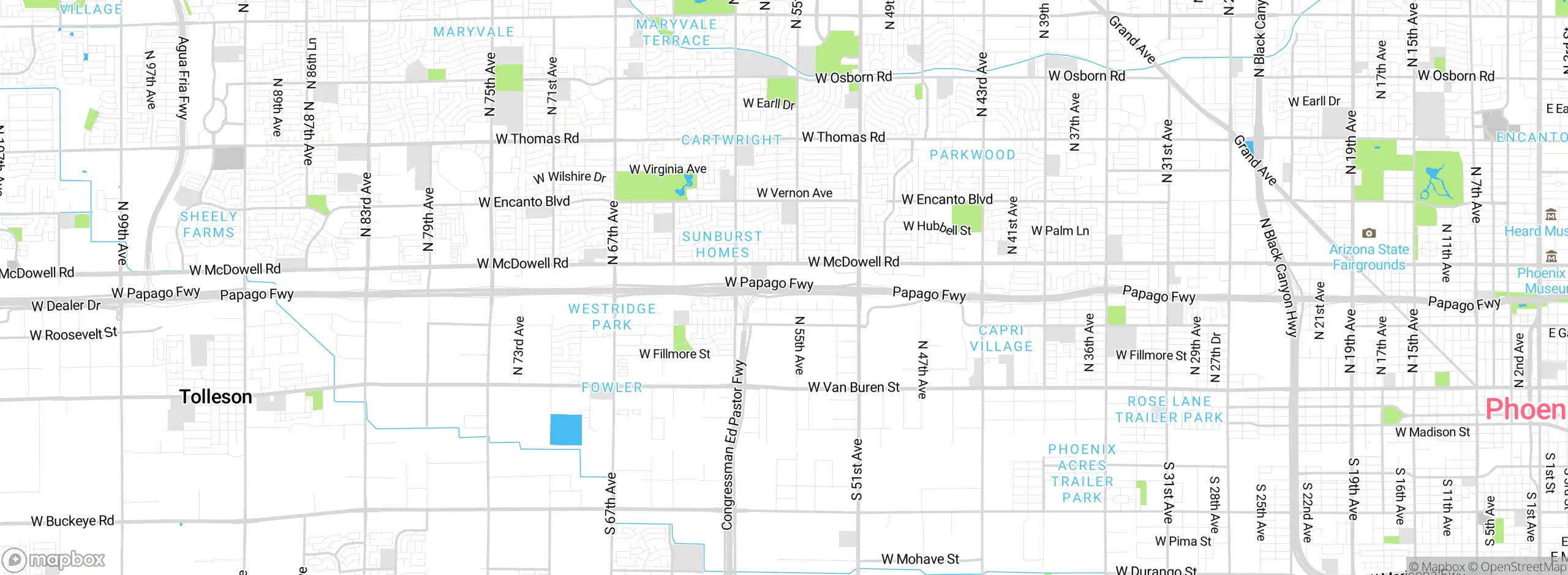 Map showing approximate location