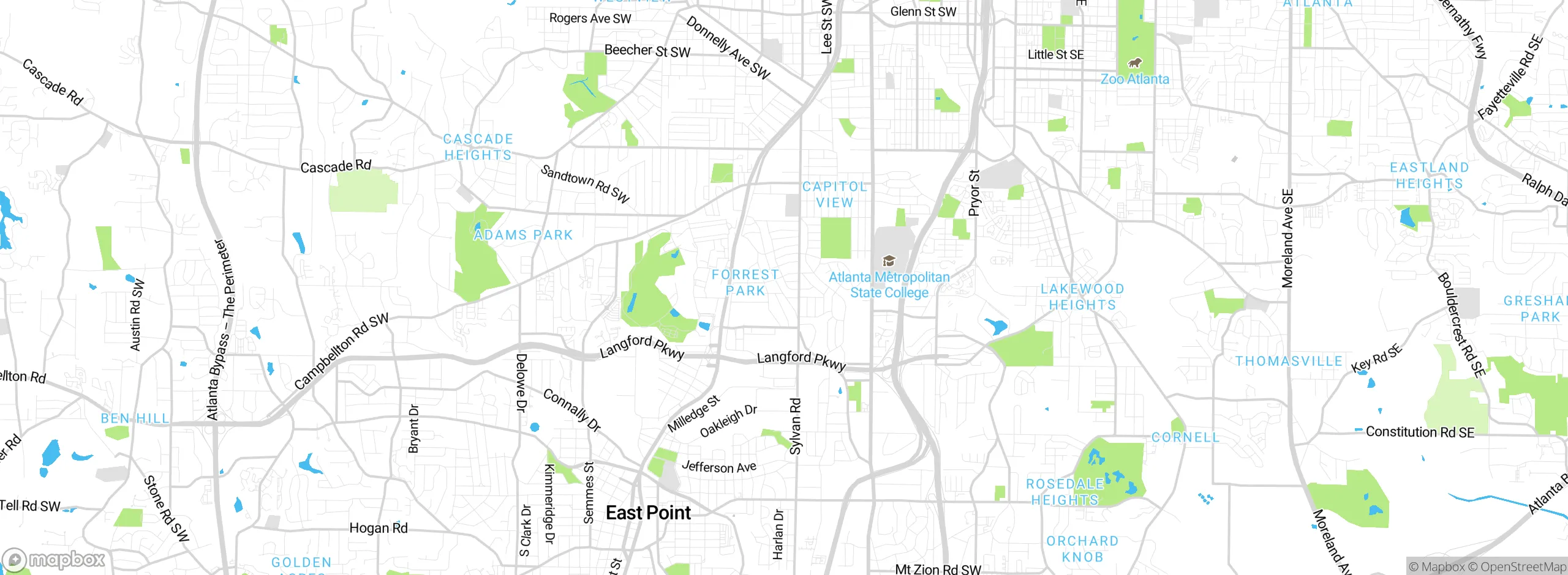Map showing approximate location