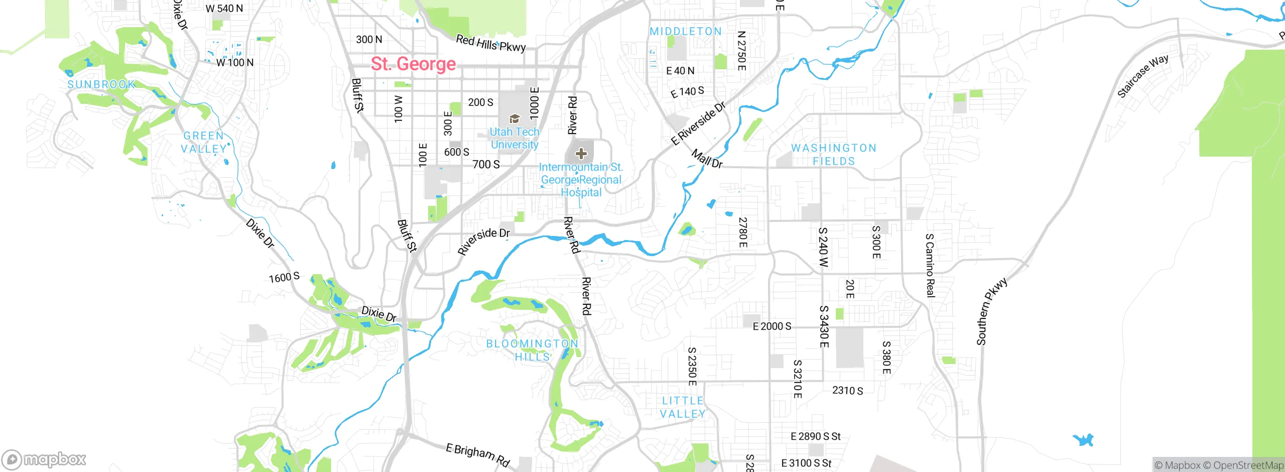 Map showing approximate location