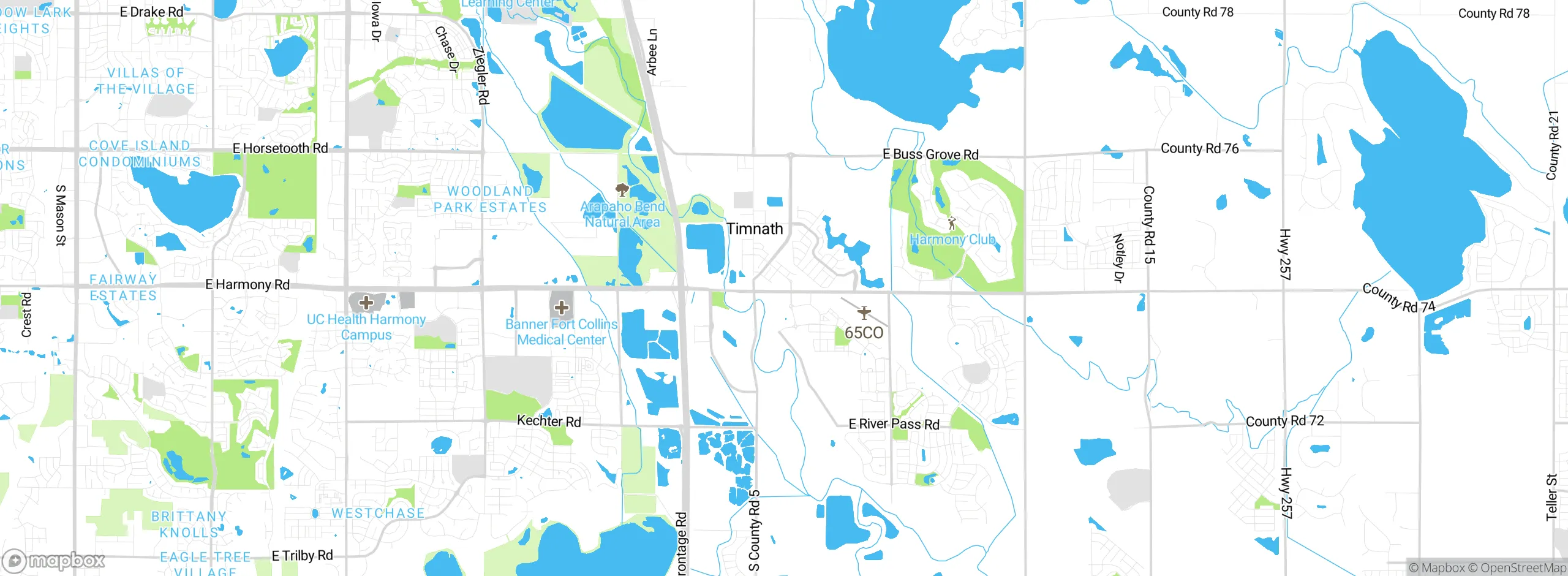 Map showing approximate location