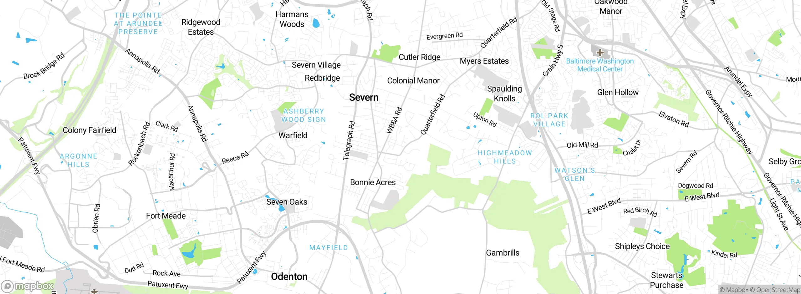 Map showing approximate location