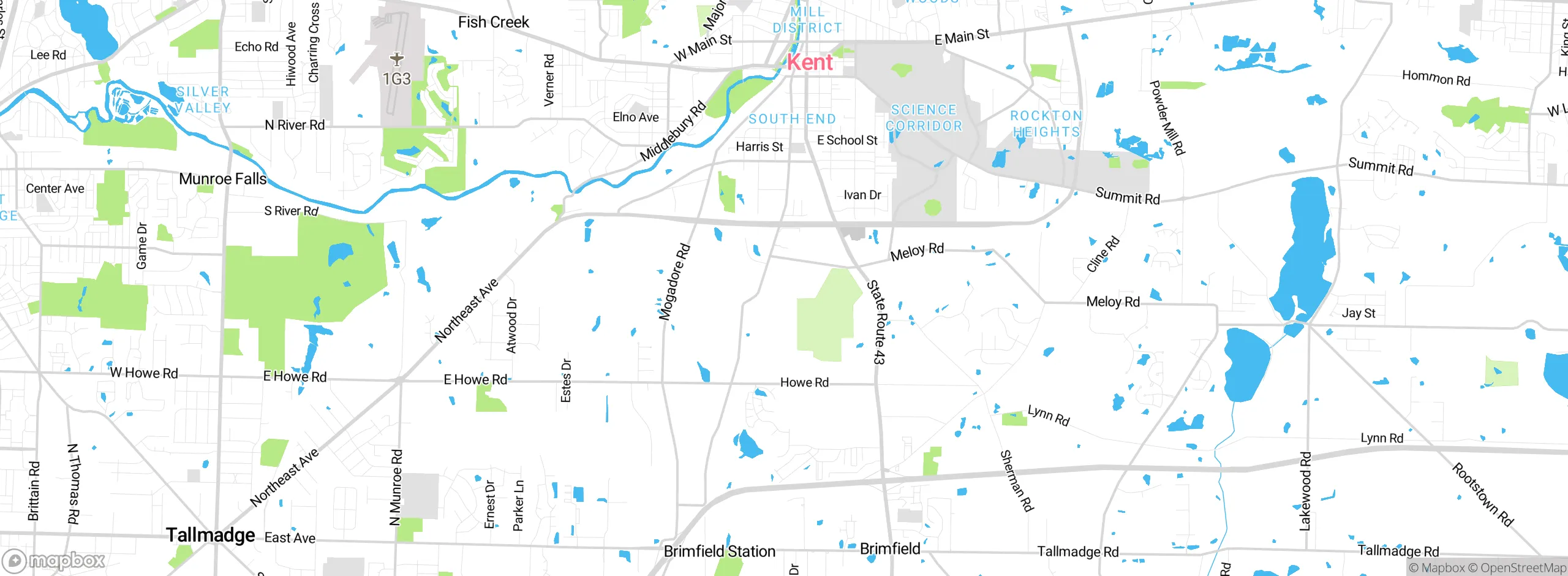 Map showing approximate location