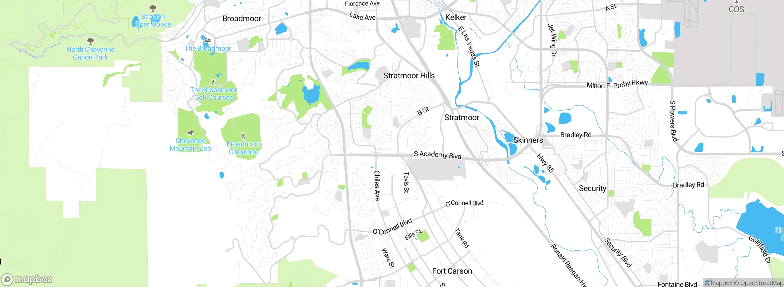 Map showing approximate location