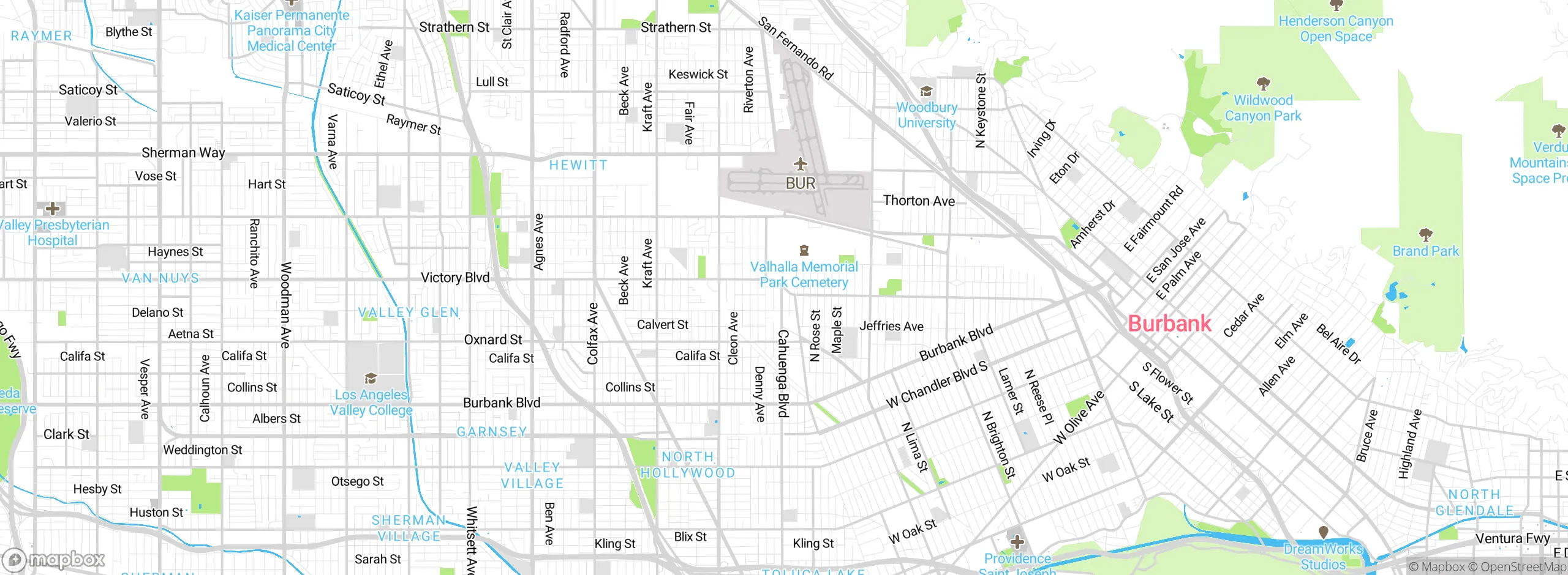Map showing approximate location