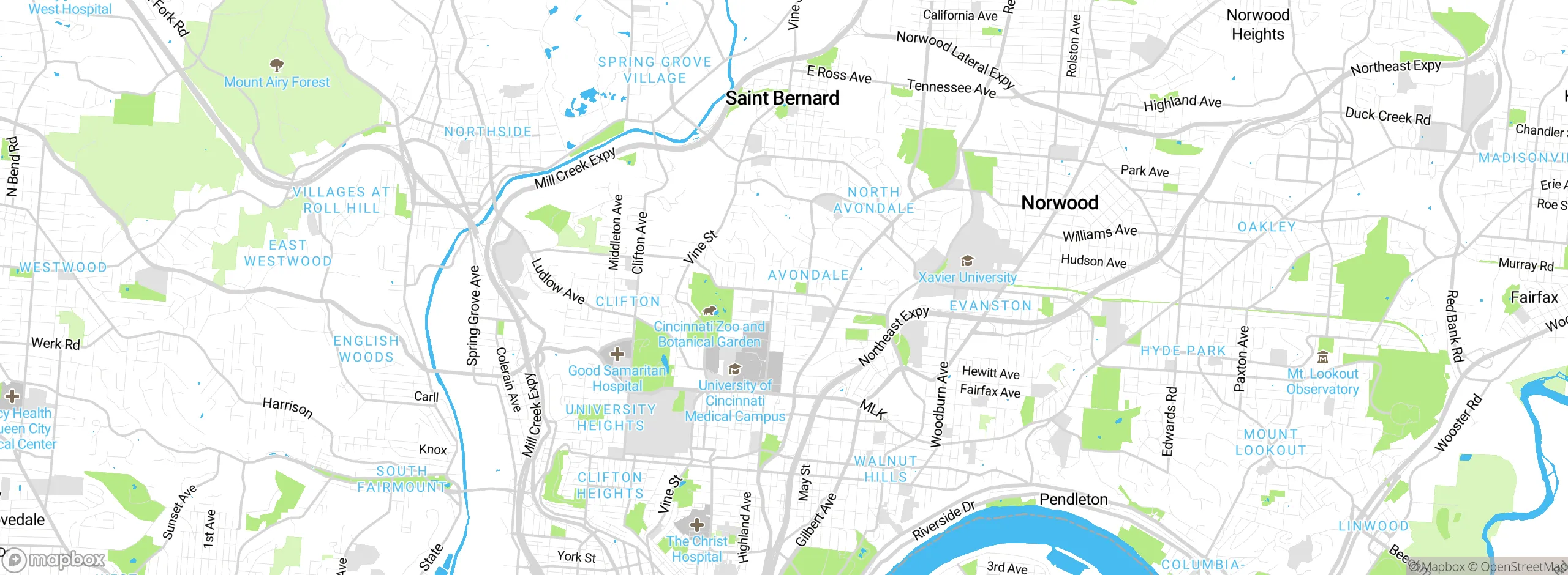 Map showing approximate location