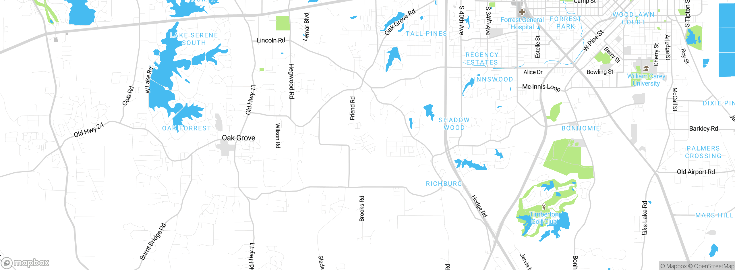 Map showing approximate location
