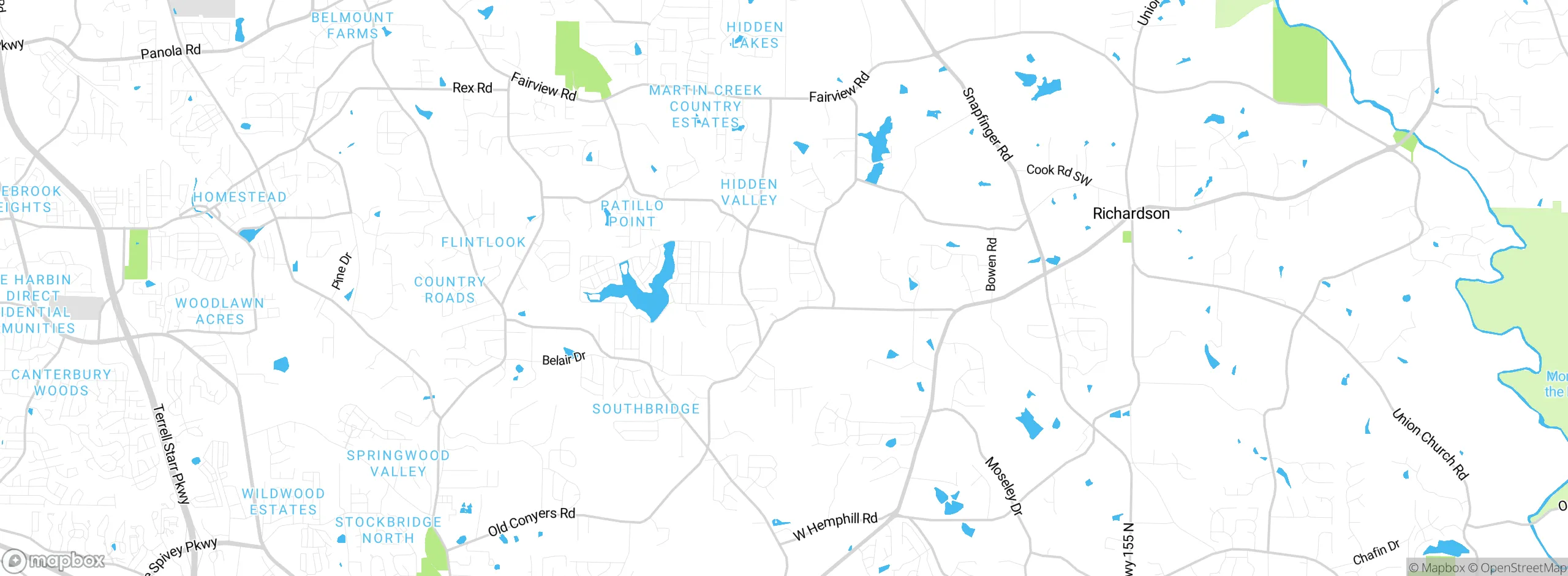 Map showing approximate location